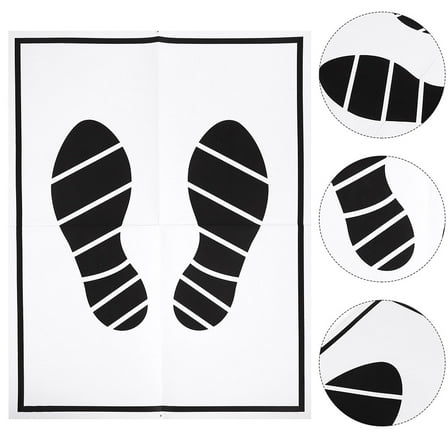 Huaq Disposable car floor mat paper (black and white) 60pcs