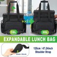 thumbnail image 4 of Bolsa de almuerzo expansible grande, 20 litros, Loncheras para Hombres, bolsa multiusos reutilizable con aislamiento, forro a prueba de fugas, 4 of 4