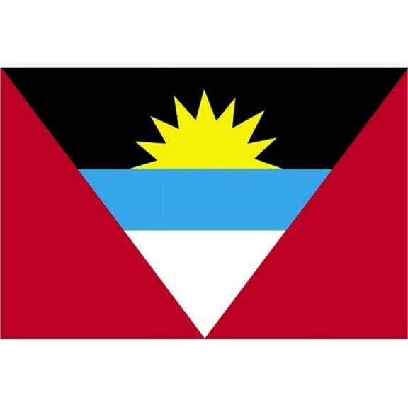 5 ft. X 8 ft. Nyl-Glo Antigua & Barbuda Flag