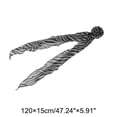 thumbnail image 4 of Unique Bargains 1 Pc Scarf Zebra Stripes Rose Neck Scarf Black White, 4 of 5