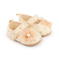 thumbnail image 3 of Yoyauz Baby Girl Mary Jane Shoes Anti Slip Rubber Sole Ballet Slippers Princess Dress Wedding Shoes Newborn Kids Shoes Toddler Shoes（0-12 Month）, 3 of 6