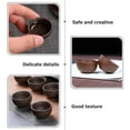 thumbnail image 4 of 6Pcs Elegant Tea Cups Household Teaware Purple Sands Tea Cups Chinese Tea Tasting Cups, 4 of 9