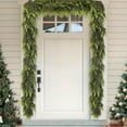 thumbnail image 3 of Christmas Decorations-Christmas Garland Real Touch Cedar Garland 9 ft Soft and Lush Realistic Faux Pine Garlands for Mantle, Table, Stairs, Doorframe, Fireplace Indoor Outdoor Holiday Decorations, 3 of 7