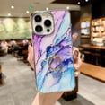 thumbnail image 1 of SaniMore for iPhone 13 Pro 6.1" 2021 Case with 360 Rotating Ring Bracket, Unique Fashion Marble Print Pattern Soft TPU Slim Fit Protective Shockproof Stylish Girly Stand Phone Case,  Galaxy, 1 of 6
