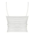 thumbnail image 6 of COMVALUE Tops for Women Sexy Tank Tops Y2K V Neck Spaghetti Strap Slim Going Out Top (White, S), 6 of 6