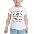 thumbnail image 2 of Promoted From Dog Grandma To Human Grandma Cute Toddler Tshirts for Boys Girls (White, Youth XL), 2 of 5