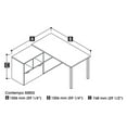 thumbnail image 2 of Bestar 50852-78 Contempo L-Shaped Desk - Tuxedo, 2 of 2