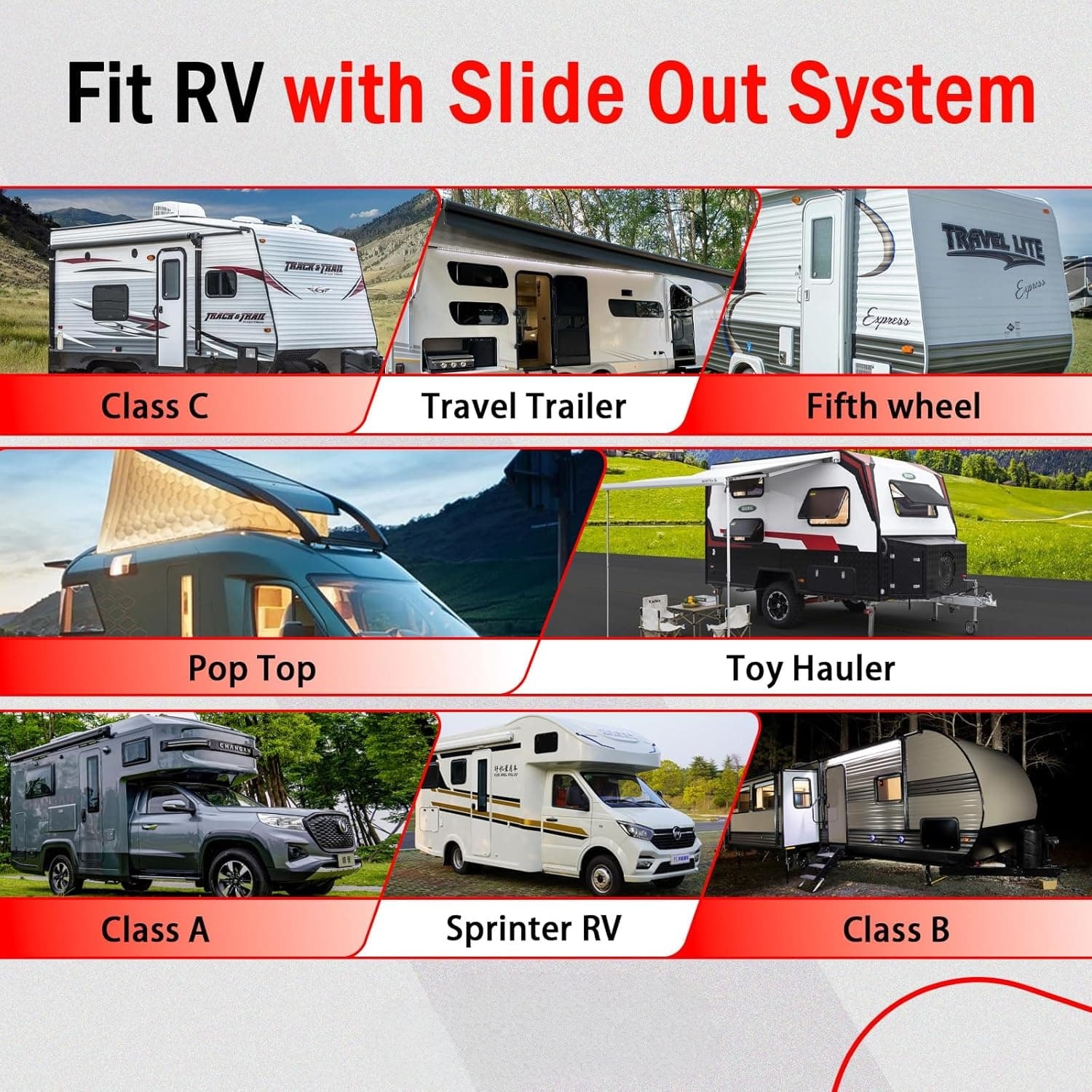 018-546 RV Slide Out Clip Rubber Seal Weather Stripping with 2 Wiper is Suitable for RV Camper Door Window Channel (15 Ft)