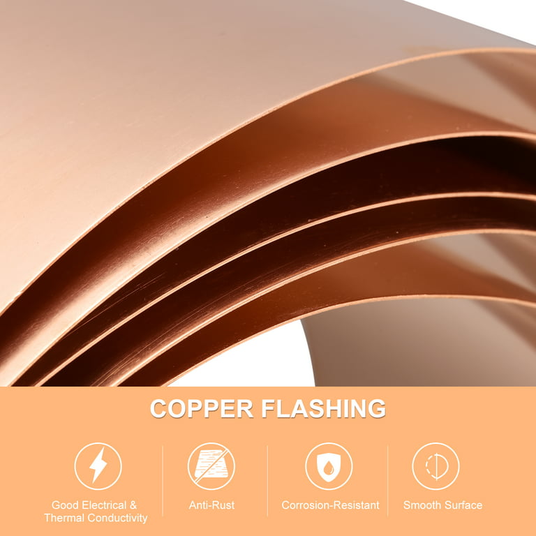 LVLOZ Thin Metal Sheet, Copper Sheets, Decorative Strips, Flashing Copper  Baking Tin Sheet Metal (Size(mm) : 200 * 200, Thickness(mm) : 2.5)