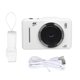 thumbnail image 1 of 4K 48MP Digital Camera, 2.8 inch HD IPS Screen, 16x Digital Zoom, Autofocus, Portable Pocket Video Camera for Travel Vlogging, White, 1 of 2
