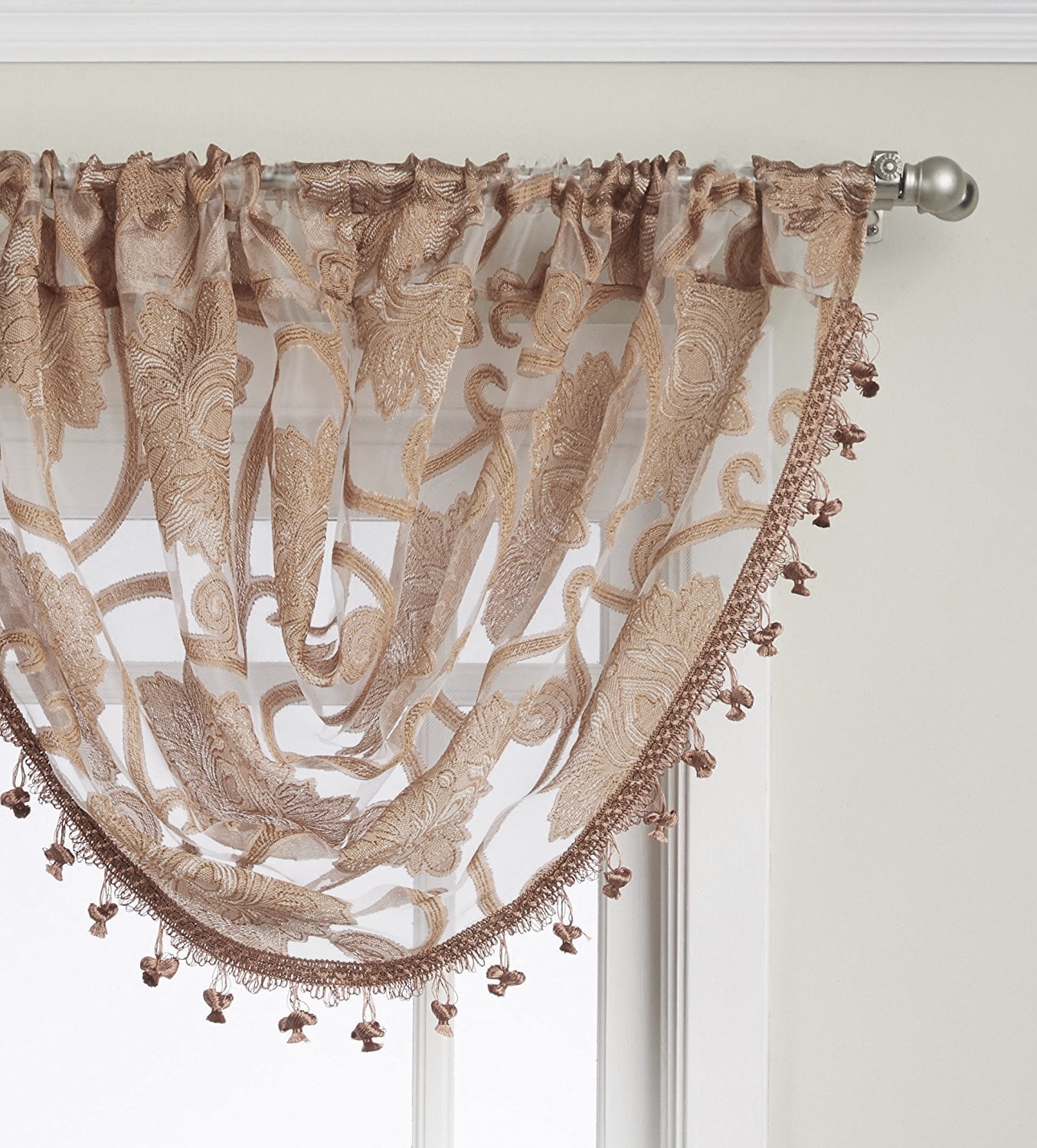 Curtains, Drapes & Valances *Royal Velvet Hilton RodPocket Waterfall