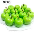 thumbnail image 1 of 10Pcs Miniature Simulation Super Small Apples Foam Plastic Home Decor，Green Apple, 1 of 8