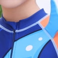 thumbnail image 6 of Tiijoy Boys’ Short Sleeve Half Zip Rash Guard One-Piece Swimsuit Swim Cap Bathing Suit, 6 of 8
