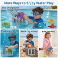 thumbnail image 4 of Underwater Dive Rescue Set, Pool Diving Activity with Fish Box & Floating Animals, Colorful Swimming Training, Summer Water Adventure Kit, 4 of 7