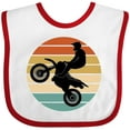 thumbnail image 3 of Inktastic Dirt Biking Motocross Retro Boys or Girls Baby Bib, 3 of 4