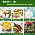 thumbnail image 5 of 7 Colors Stainless Steel Mixing Bowl with Lid Home Kitchen Egg Mixer Salad Bowls Non-slip Silicone Bottom Food Storage Bowl Set (18-20-22-24-26cm Set), 5 of 7