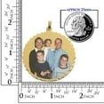 thumbnail image 3 of Picturesongold.Com Large Round Pendant W/ Diamond Cut Edge Picture Pendant 1-1/4 inch x 1-1/4 inch - Solid 14k Yellow Gold, 3 of 5