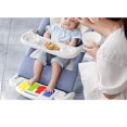 thumbnail image 1 of Mecedora para bebé con bandeja de comida extraíble, ruedas universales, piano de pie, silla mecedora musical para bebé, 1 of 12