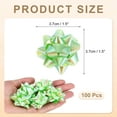 thumbnail image 2 of Uxcell 100Pcs Mini Star Gift Bows, Small Christmas Rainbow Film Gift Wrapping Self-Adhesive Bows Green, 2 of 6