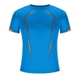 thumbnail image 4 of Camisetas de manga corta para hombre, blusas y camisas de cuello redondo para hombre, ropa de entrenamiento de verano para hombre, transpirable, de manga corta, de secado rápido, camisetas deportivas, 4 of 6