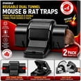 thumbnail image 1 of Piège pour Souris et Rats, Empêche le Déclenchement Accidental avec Conception à Double Tunnel, Pièges Réutilisables, Pièges pour Souris, Pièges à Rats, Pièges Tunnel, Pièges pour Rongeurs avec Conception Mains Libres Sécuritaire, Sécuritaire pour Animaux, Sécuritaire pour Enfants (2), 1 of 7