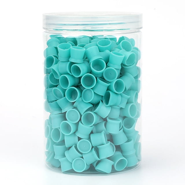 FloreceBien - Vaso de tinta para tatuajes desechable de silicona, 300 unidades, para pigmento de tatuajes, delineador de cejas, labios, soporte para pigmento de tatuajes