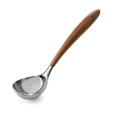

Nambe Curvo Wood and Stainless Steel Ladle