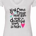 thumbnail image 4 of Inktastic Best Friends Forever Never Apart, Maybe in Distance Women's V-Neck T-Shirt, 4 of 5