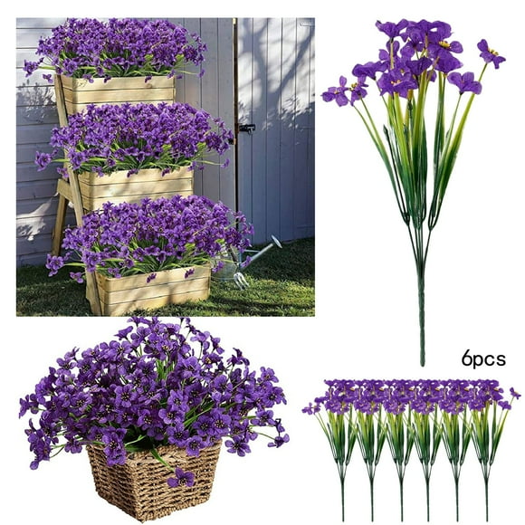 6PC Flowers Bouquet Decoration Bridal Wedding Flower Real Latex Home Christmas Flowers Wooden Roses Flowers for Indoors Cabbage Roses Flowers Flowers Hydrangea Wedding Floral Decorations Floral