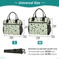 thumbnail image 4 of FORMRS Insulated Lunch Bag Unisex Large Capacity with Shoulder Strap, Green Triangles Pattern, 4 of 6