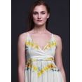 thumbnail image 2 of Bimba Robe Longue Maxi d'Été pour la Plage à Bretelles Spaghetti Ajustables Imprimée Teinture sur Nœuds-Petit, 2 of 6