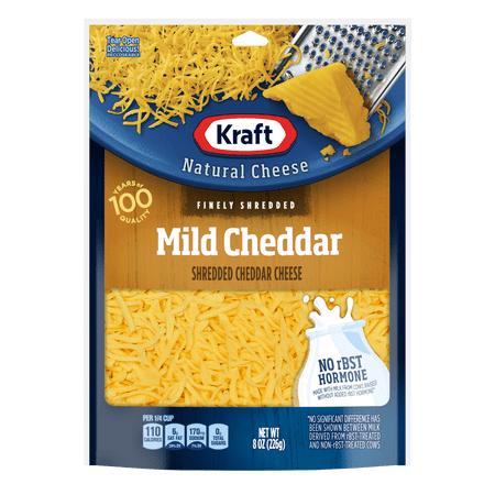 Kraft Mild Cheddar Finely Shredded Cheese 8 oz Bag