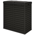thumbnail image 5 of vidaXL Outdoor Garbage Bin Black 78x41x86 cm Polypropylene, 5 of 5