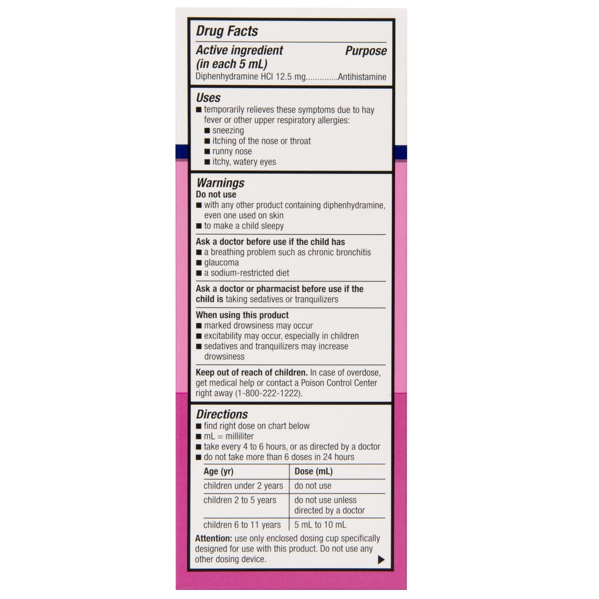 Equate Children S Multi Symptom Cold And Fever Liquid Dosage Chart