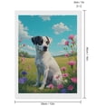 thumbnail image 2 of Diamond Art Kits for Adults, Dog Summer Meadow Blossoms Sky 5D Diamond Painting Kits for Adults Beginners, DIY Full Drill Diamond Painting, Gem Art and Crafts 12x16, 2 of 7