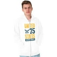 thumbnail image 5 of United States Semper Fortis Navy Zip Up Hoodie Men's Women's Brisco Brands S, 5 of 6