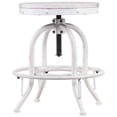 thumbnail image 4 of Tabouret de Bar Pivotant Réglable SEI Furniture Industriel, Blanc, 4 of 11
