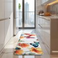 thumbnail image 4 of White Butterfly Flower Field Pattern Kitchen Rug Mat,Kitchen Runner Rugs Non Skid Washable,Decorative Kitchen Floor Mats for Kitchen,Sink,Laundry,17"x47.2", 4 of 7