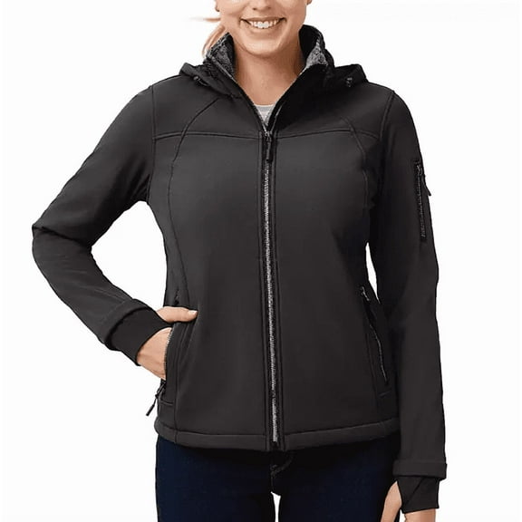 Free Country Women's Softshell Jacket (Black, Small)