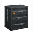 thumbnail image 1 of ACME Furniture 3 Drawer Industrial Cargo Storage Chest, Gunmetal Gray, 1 of 4