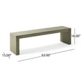 thumbnail image 2 of GDF Studio Alveton Rustic Acacia Wood Dining Bench, Light Gray Oak, 2 of 5