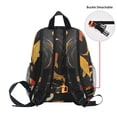 thumbnail image 5 of FORMRS School Backpack with Front Zippered Pocket 12" Student Travel Daypack, Black Fish Pattern, 5 of 6