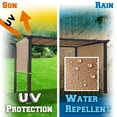 thumbnail image 5 of SUNNYOUTDOOR 18' L x 8.2' W Pergola Replacement Canopy Universal Pergola Canopy Replacement Top Cover for Pergola Structure, Frame NOT included (Tan), 5 of 5