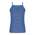 thumbnail image 6 of QUNYINEY Casual Tank Top for Women Camisole Crewneck Sleeveless Solid Shirts Button Peplum Loose Tank Tops, 6 of 6