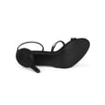 thumbnail image 5 of BLISSFUL STEP Women's Shoes Rhinestone Stiletto Heel Ankle Strap Sandals Black 10, 5 of 8