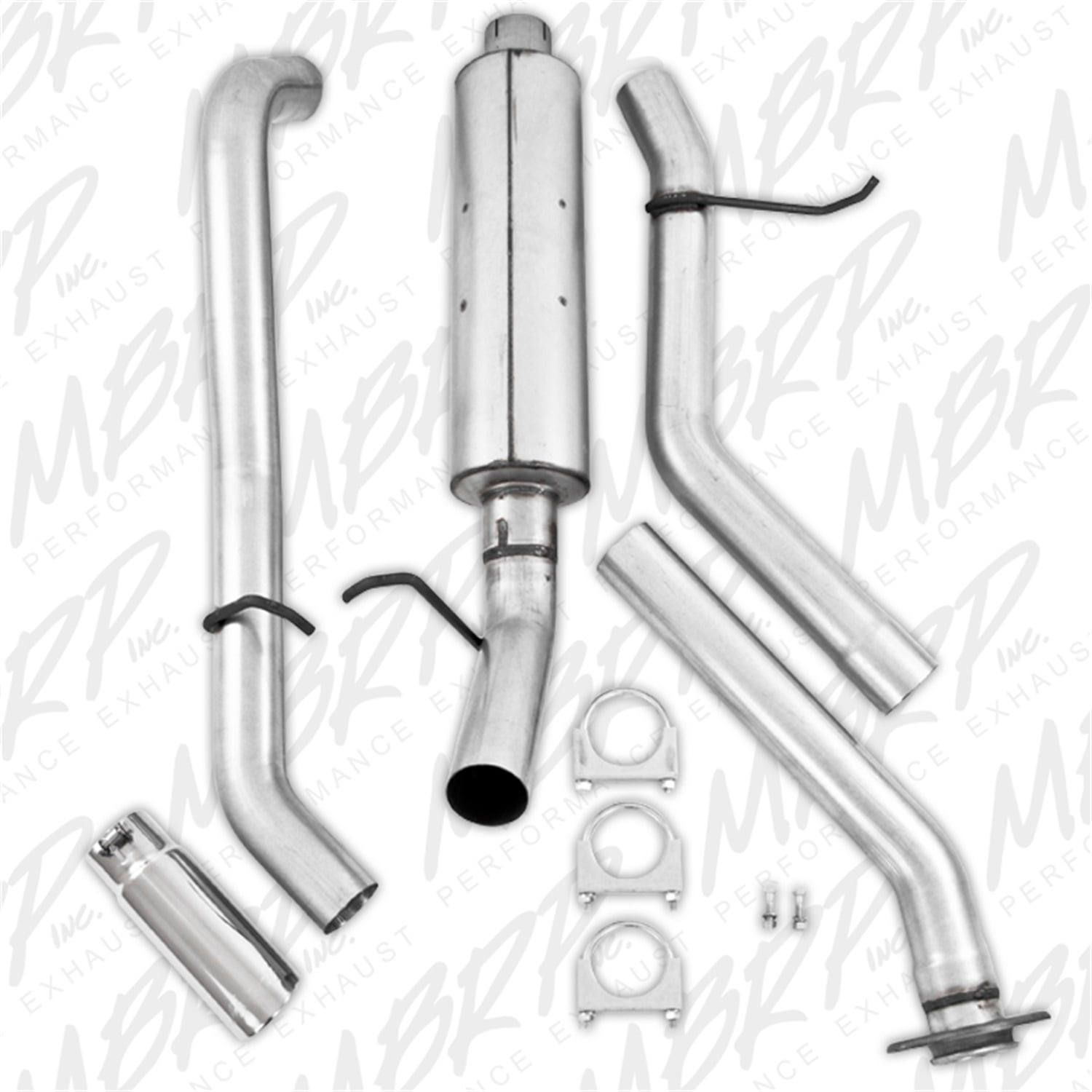 MBRP Exhaust S5014AL Armor Lite Cat Back Exhaust System Fits select: 2003-2004,2006-2007 CHEVROLET SILVERADO