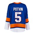 thumbnail image 1 of Denis Potvin Signed Long Island Hockey Fan Replica Jersey, 1 of 2