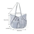 thumbnail image 3 of FENOHREFE Fashionable Handbag Nylon with Detachable Purse Pleated Designs Suitable for Women and Girls Organizing Essential, 3 of 8