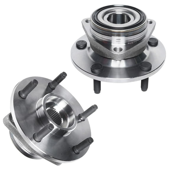 Detroit Axle - 4WD Front Wheel Bearing Hubs for 94-99 Dodge Ram 1500, Replacement 1994 1995 1996 1997 1998 1999 Ram 1500 w/Rear Wheel ABS Wheel Bearing and Hubs Assembly