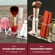thumbnail image 5 of Porta brochas de maquillaje transparente con 3 ranuras para guardar brochas de maquillaje, ideal para mujeres y niñas, 5 of 7